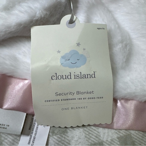 Cloud Island Unicorn Lovey Baby Security Soft Blanket Pink Satin Plush 14" NWT - Picture 4 of 5